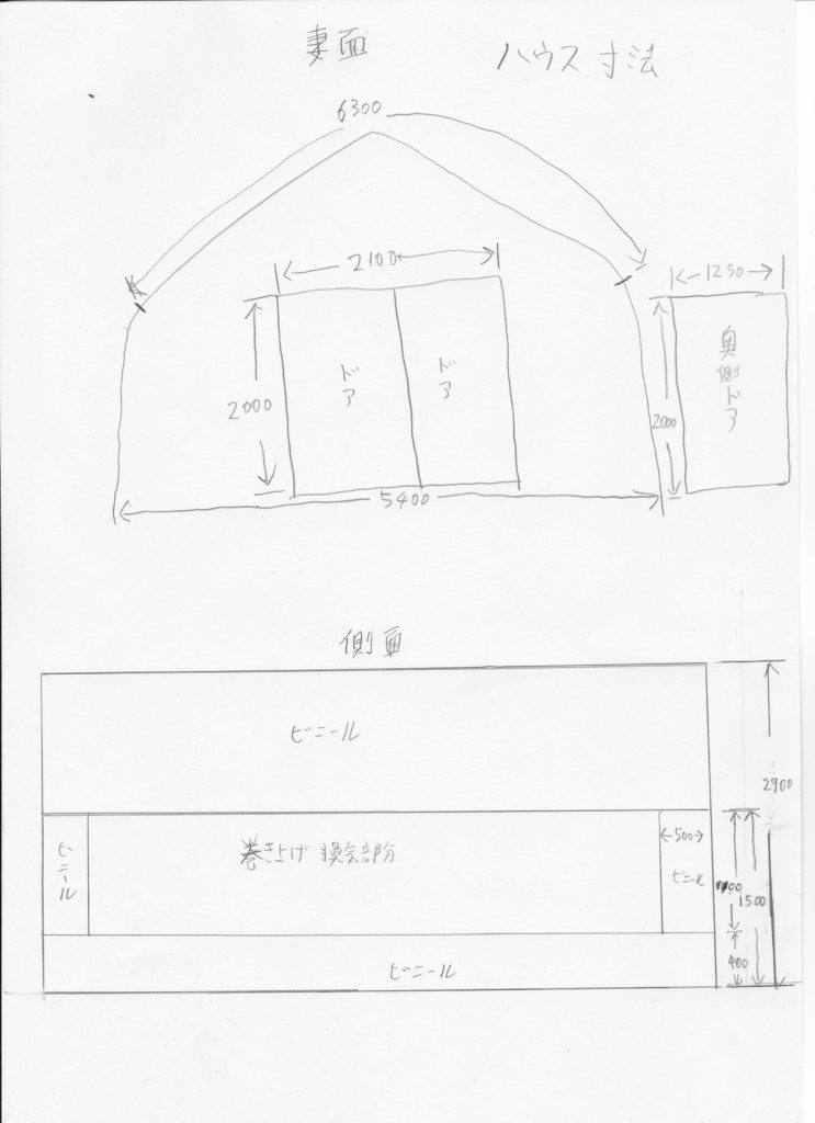 鈴木さんハウス寸法