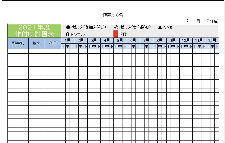 21年1月12日 火 の作業記録 斉藤さん畑の上の畑のほうれん草に不織布のベタ掛け作業 Pm時間帯は室内で休憩所の部材注文作業 と去年夏期の植え付け等の確認作業を行いました 作業所ひな ファームワーク ひな野菜記録帳