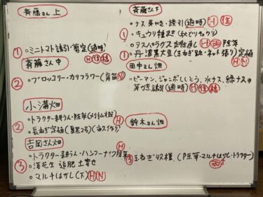 2021年8月2日(月)の作業記録 (鈴木さん畑のマルチ剥がしと玉ねぎ回収作業、斉藤さん畑の下の畑の茄子畝周りの除草作業、作業予定立て等)